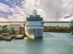 cruise ship in port canaveral, florida; 