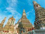 Wat Arun in Bangkok, Thailand; 