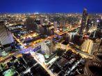 City town at night, Bird eyes view from Sky Bar at Sirocco, Bangkok, Thailand; Shutterstock ID 88699183; Project/Title: Thailand; Downloader: Melanie Marin