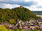 Panorama of Braubach on the Rhine with the Marksburg castle. Photo taken on: August 01st, 2010 