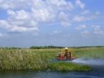 Airboat in Everglades Florida Big Cypress National Preserve; 