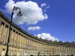 royal crescent with under white clouds