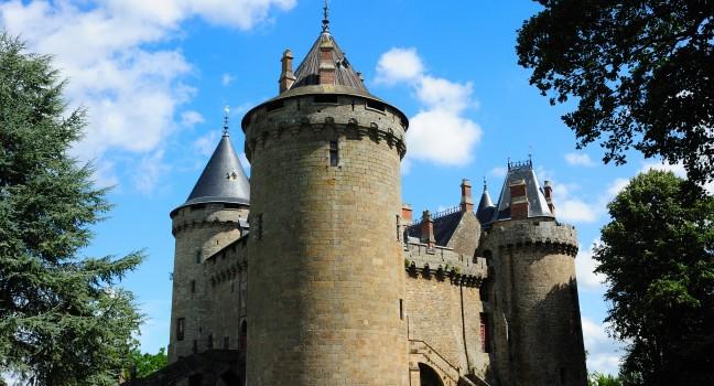 Combourg castle in Brittany,France; 