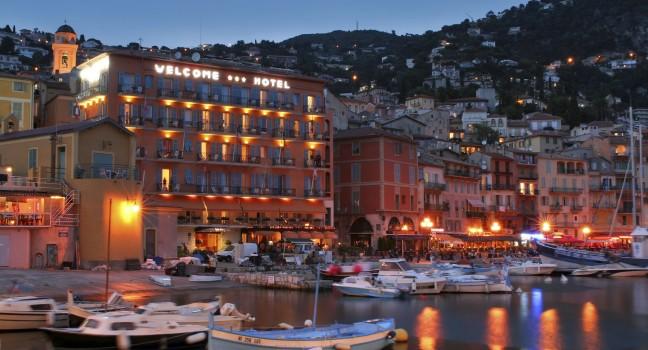 Villefranche-sur-Mer,view of the port.