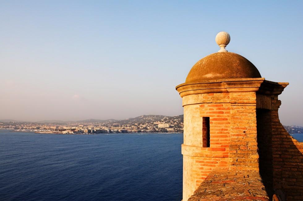 The Famous Ile Sainte Marguerite, Island Jail, across from Cannes, France. 
