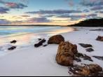 The sunrise at Hyams Beach was beautiful.  Jervis Bay NSW Australia