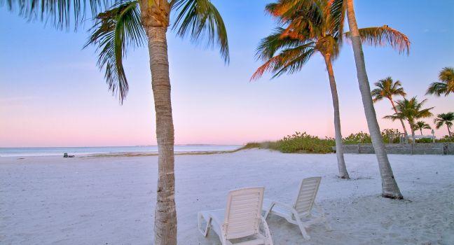 beach at fort myers florida; 