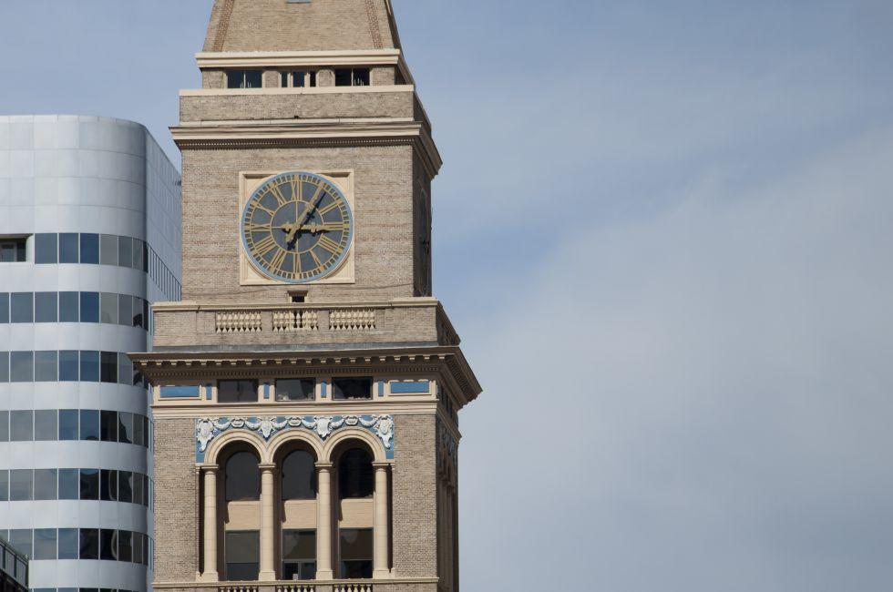 The Daniels &amp; Fisher Tower is one of the landmarks of the Denver skyline.