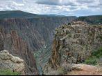 Black Canyon of the Gunnison National Park, Colorado with the Gunnison River deep in a gorge. Photo taken July 2006.