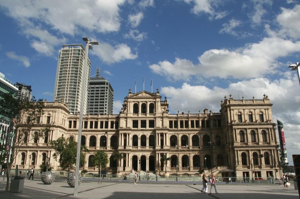 The neo-Italianate style Treasury building in Brisbane, Australia; 