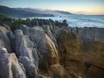 Pancake Rocks at Punakaiki seen from the lookout, West Coast, South Island, New Zealand 