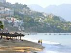 Morning beach and ocean in Puerto Vallarta, Mexico
