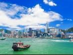 Hong Kong harbour  at day