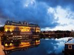 The Amstel in Amsterdam, Netherlands, with the Amstel Hotel on the left.