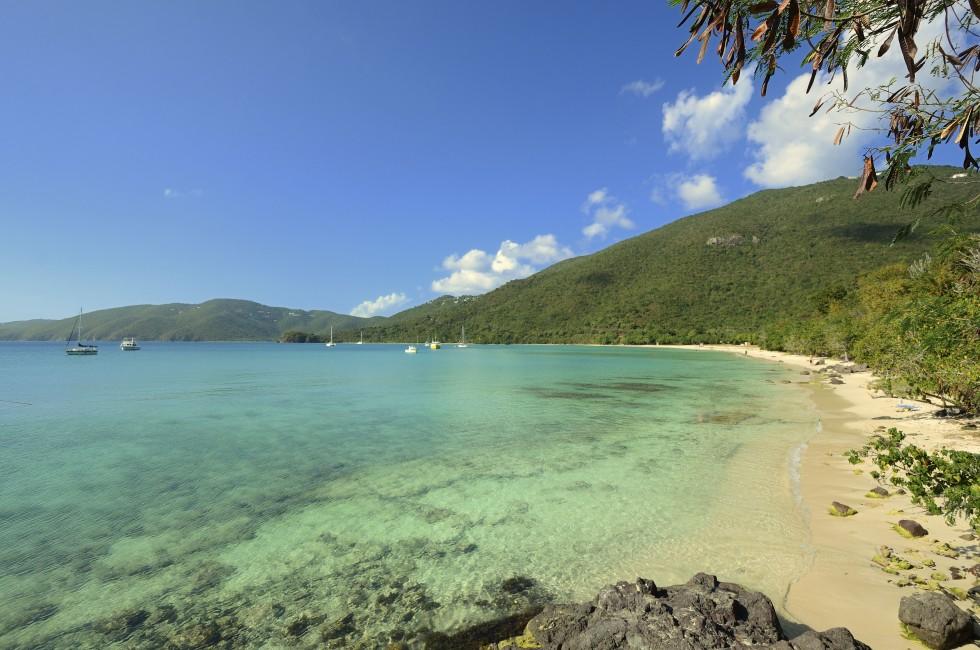 Lagoon at Brewers Beach in St. Thomas, U.S. Virgin Islands.;