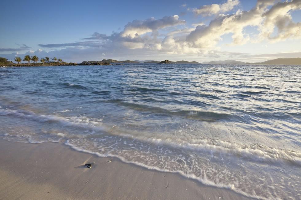 Sunrise in Sapphire Bay on St. Thomas in US Virgin Islands; 