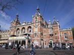 Amsterdam, The Netherlands - April 9, 2011: Stadsschouwburg Amsterdam Theater in Leidseplein Square, one of the city busiest centers for nightlife. Shoot taken in a saturday morning, Spring time.