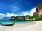 Railay beach in Krabi Thailand; 