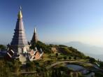 Pagoda on the top of mountain  Inthanon, Chiang Mai, Thailand.; Shutterstock ID 77324131; Project/Title: Photo Database Top 200