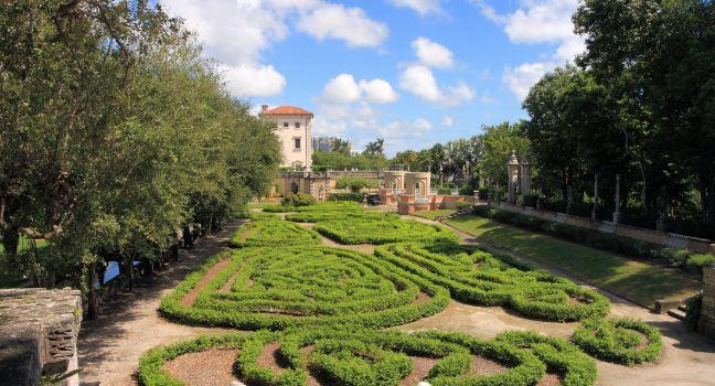 Magnificent Vizcaya Gardens estate and museum. 