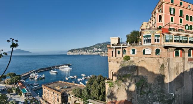 View of Marina Piccola, Sorrento, Italy; 