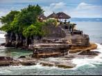 Tanah Lot Temple on Sea in Bali Island Indonesia; 