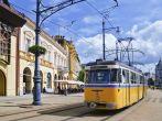 old tram on the streets of the Hungarian city; Shutterstock ID 60789454; Project/Title: Hungary; Downloader: Fodor's Travel