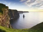 Cliffs of Moher at sunset - Ireland; 
