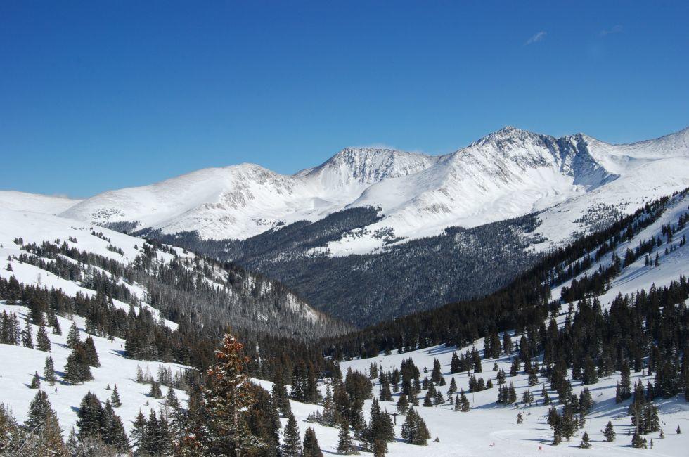 View from the top of copper mountain, Colorado.