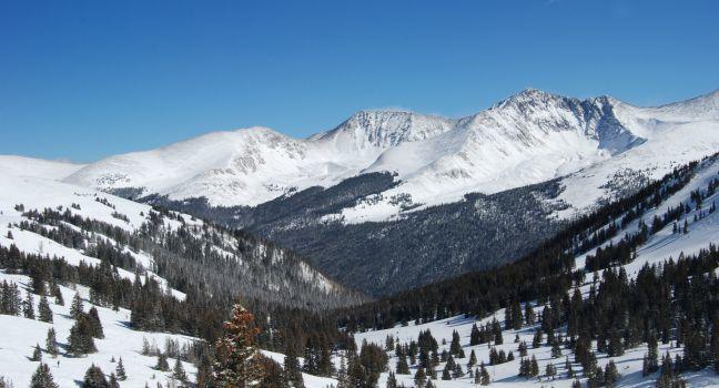 View from the top of copper mountain, Colorado.