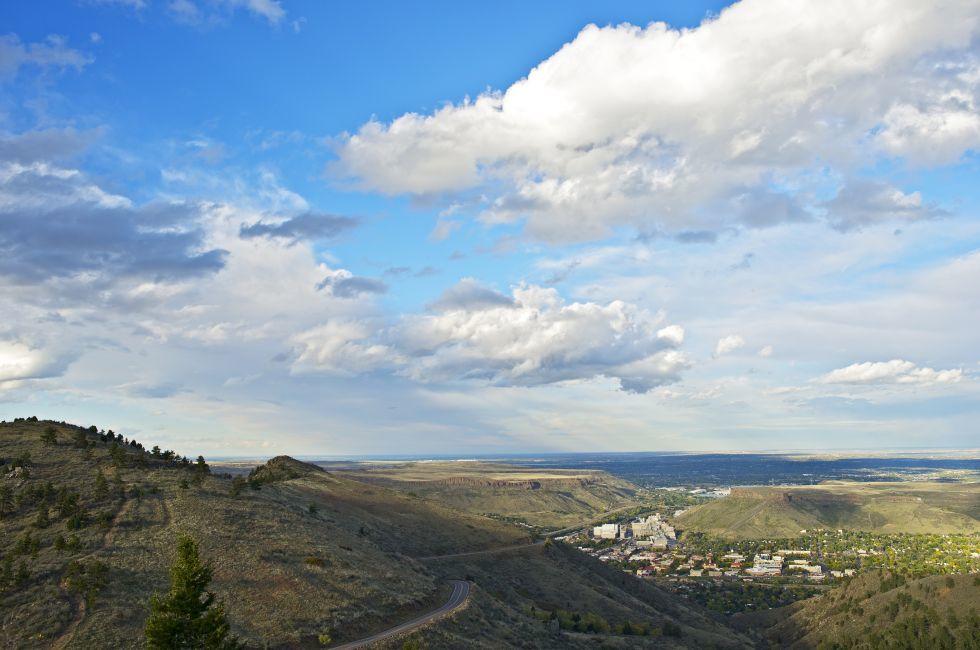 City of Golden - View From Lookout Mountain. Fall in Golden, Colorado, USA. 