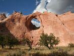 Window rock on the Navajo Nation in Northern Arizona.