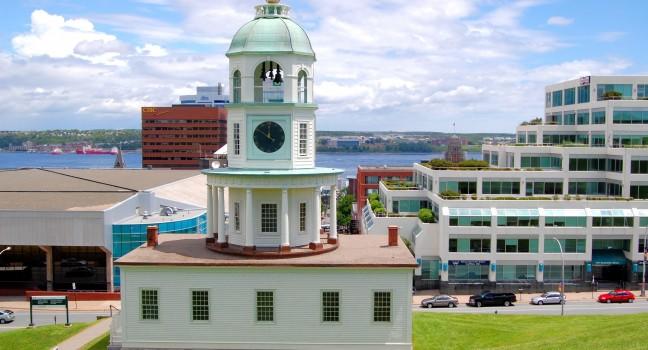 Historic Old Town Clock in Halifax, Canada; 