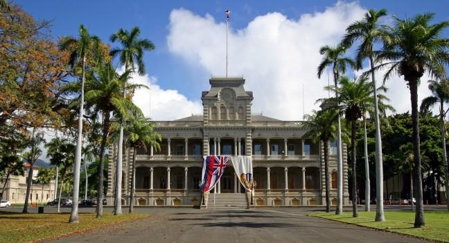 Iolani Palace, Honolulu and Oahu, Honolulu, Hawaii, USA