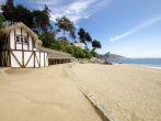 Beautiful shot of a beach house at Zapallar, Chile
