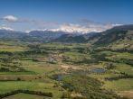 Panoramic view of the valley in Chilean Coyhaique