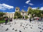 LA PAZ - FEBRUARY 28: Plaza Murillo and the Presidential Palace and Cathedral in La Paz, Bolivia on February 28, 2009. La Paz is the highest capital city in the world.;