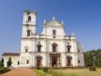 St.Catherine Cathedral, was built in 1652, Old Goa city, state Goa, India.