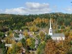 Scenic view of Stowe in Vermont.