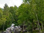 The oldest marble quarry in the U.S In Dorset, Vermont, is now a swimming hole.