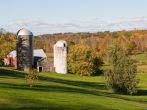 Autumn colors on the farm, Shelburne, Vermont