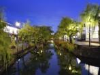 Famed Bridge and Canal of Kurashiki, Japan.