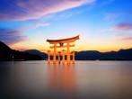 Torii gate at Miyajima, Japan.