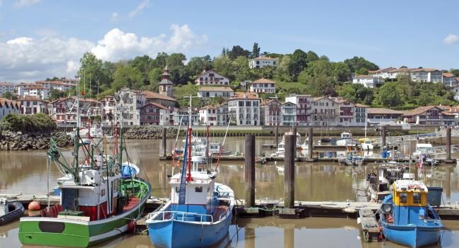 Harbor of St. Jean de Luz, France; 