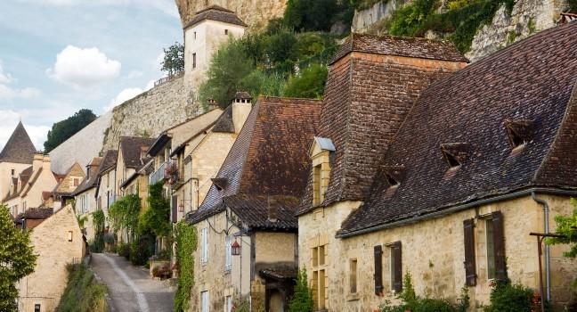 The lovely picturesque village Beynac in France, Perigord, Dordogne 