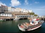 Port of Malpica, La Coruna, Galicia, Spain;