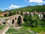 view of small town in Catalonia - Sant Joan De Les Abadesses