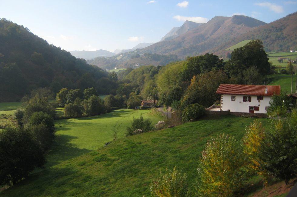 Baztan Valley in Navarra, Spain