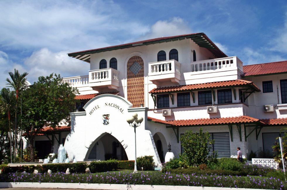 Front of the Grand Hotel Nacional in David - Panama Republic.