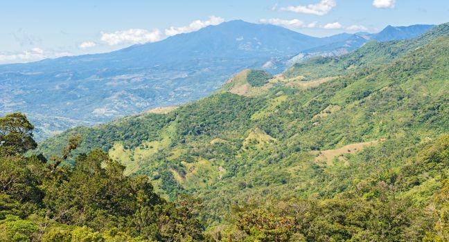 Landscape in Fortuna Natinal Park in Panama on January 4, 2014.